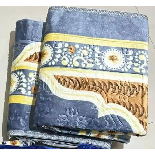 Comfort Muslim Prayer (Light Blue Colour) + Free Quran And Siwak